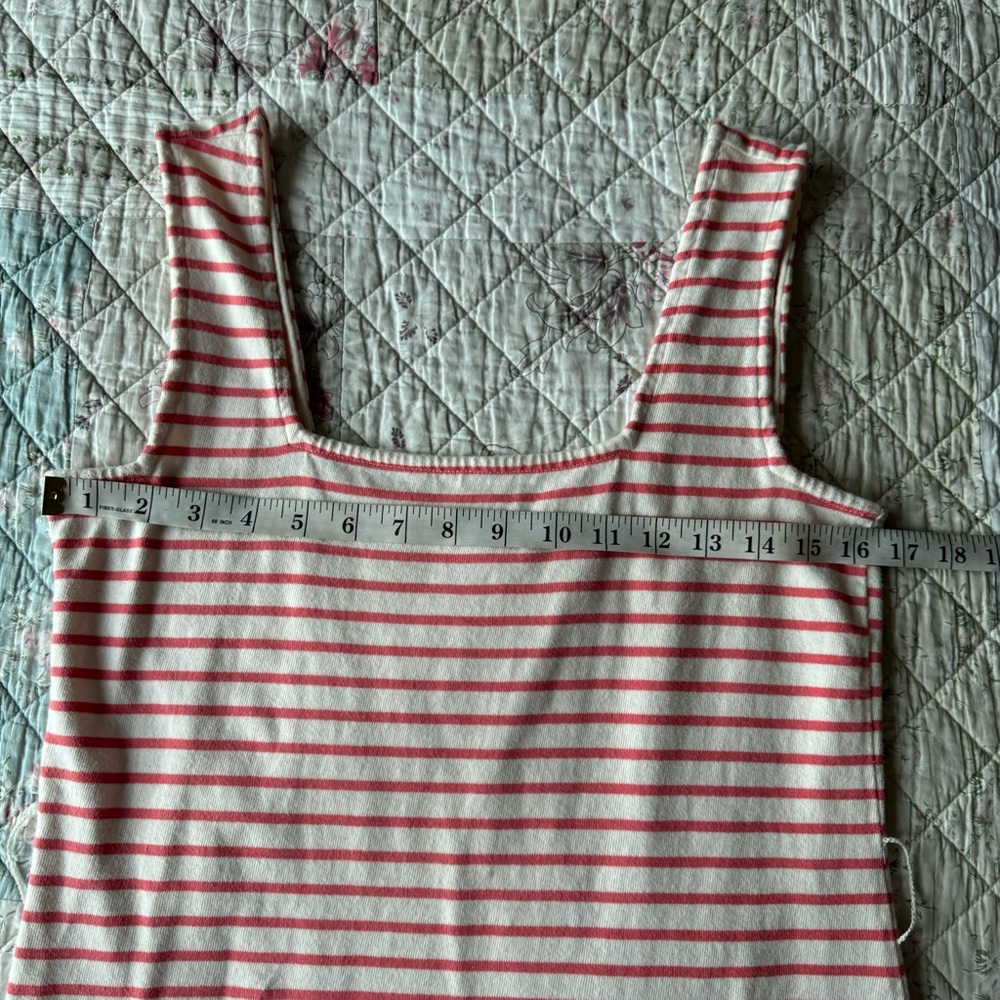 RAILS Taylin Ivory Peony Stripe Dress Size M Cotton Tank Midi - Picture 13 of 13